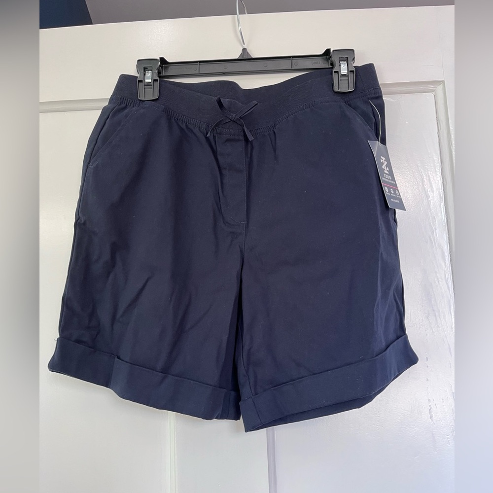 Izod Navy school uniform shorts size 16.5 plus NWT